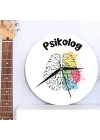 Psikoloğa Hediye Ahşap Duvar Saati