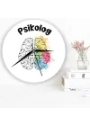 Psikoloğa Hediye Ahşap Duvar Saati