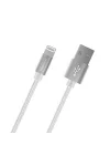 PSM06 1 Metre Beyaz Lightning Hızlı Şarj Kablosu,Beyaz