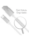 PSM06 1 Metre Beyaz Lightning Hızlı Şarj Kablosu,Beyaz