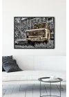 (pster10870) Eski Araba Çerçeveli Tablo (40x50cm)