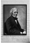 (pster10982) Michael Faraday Bilimsel Çerçeveli Tablo (50x70cm)