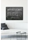 (pster12592) Dont Be The Same Girişimcilik Çerçeveli Tablo (40x50cm)