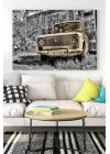 (pster15908) Eski Araba Kanvas Tablo 50 x 70