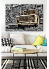 (pster15908) Eski Araba Kanvas Tablo 50 x 70