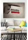 (pster17196) Imkansız Unpossible Girişimcilik Kanvas Tablo 30 x 40