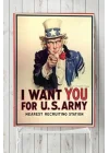 (pster9166) Uncle Sam Eğlenceli Mizahi Poster