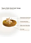Puffy Simit Şeklinde Kedi Yatağı 50 cm