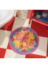 Punjab Renkli Banyo Paspası 70 Cm
