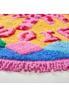 Punjab Renkli Banyo Paspası 70 Cm