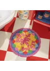 Punjab Renkli Banyo Paspası 70 Cm