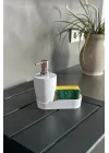 PURE HAZNELİ SIVI SABUNLUK-BEYAZ