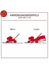 Push petrol lawn mower MP132-40 - 40 cm - 132 cc - Mulching