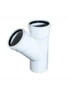 Mey İthalat® Pvc Atık Su Borusu 110x50 Tek Çatal 45 Derece 10 Adet