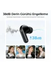 Q3 Pro Hibrit ANC ENC TWS Bluetooth 6.0 Kablosuz Kulak içi Kulaklık Siyah