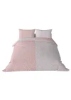 Queen Size Saten Nevresim Seti Pembe