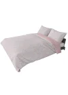 Queen Size Saten Nevresim Seti Pembe