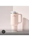 Quencher H2.0 FlowState Pipetli Termos Bardak 1.18 Litre - Pembe Kuvars (Rose Quartz) | Paslanmaz Çelik
