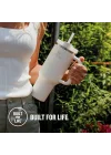 Quencher Pipetli Termos Bardak, 1.18 L