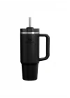 Quencher Pipetli Termos Bardak, Siyah, 0.89 Litre