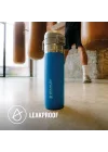 Quick-Flip Termos 0.7 Litre - Azure | Paslanmaz Çelik | Paslanmaz çelik - 12 saat soğuk tutar - sızdırmaz içecek şişesi - termos şişe - BPA içermez - araba bardak tutucuya uygun