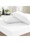 Ranforce Basic Düz Pamuk Çarşaf, Beyaz, Çift Kişilik