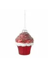 Red Cupcake Ağaç Süsü 10 cm