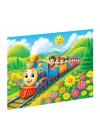 Renkli Tren Ahşap Puzzle