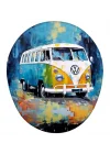 Retro Vosvos Minibüs Mouse Pad