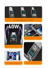 Revolution USB 3.2 to Type C Dönüştürücü 60W Hızlı Şarj 10Gbps Veri Transferi Dijital Ekran OTGGF