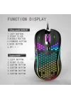RGB Led Işıklı 6 Tuşlu 7200DPI Gaming Oyuncu Mouse Siyah