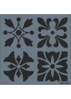 Mey İthalat® Rich KR 1502 Fayans Stencil 30X30 cm