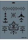 Mey İthalat® Rich New Seri N-103 Stencil 35x25 cm