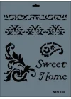 Mey İthalat® Rich New Seri N-108 Stencil 35x25 cm