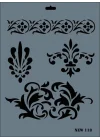 Mey İthalat® Rich New Seri N-118 Stencil 35x25 cm