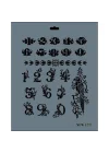 Mey İthalat® Rich New Seri N-123 Stencil 35x25 cm