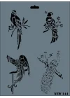 Mey İthalat® Rich New Seri N-144 Stencil 35x25 cm