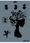 Mey İthalat® Rich New Seri N-191 Stencil 35x25 cm
