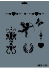 Mey İthalat® Rich New Seri N-192 Stencil 35x25 cm