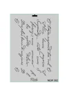 Mey İthalat® Rich New Seri N-302 Stencil 35x25 cm