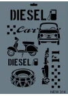 Mey İthalat® Rich New Seri N-314 Stencil 35x25 cm