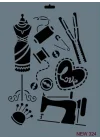 Mey İthalat® Rich New Seri N-324 Stencil 35x25 cm