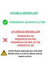 ROBOROCK S8 MaxV Ultra ile Uyumlu 4 Mop 2 Yan Mop
