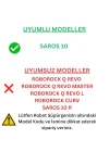 Roborock Saros 10 ile Uyumlu 2 Mop 2 Kenar Mop Pasas