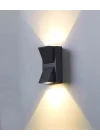 Rodos 7 Watt Modern Duvar Led Aplik 3200k Gün Işığı Çift Yönlü İç ve Dış Mekan Aplik IP44
