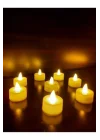 Roseroi Led Mum Tealight Sarı Işık Pilli 8 Adet
