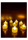 Roseroi Led Mum Tealight Sarı Işık Pilli 8 Adet