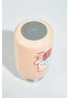Rovco 400ml Silikon Pipetli Sevimli Ayıcıklı Boyun Askılı Bebek Kulplu Paslanmaz Çelik Termos (Turuncu)
