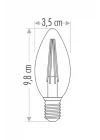 Rustik LED Ampul 4 W E14 Duylu Amber Rengi CT-4280