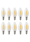 Rustik Led Ampul 4w E14 Ince Duy Gün Işığı 3000K 10 Adet Cata ERD25 Düz Mum Ampul